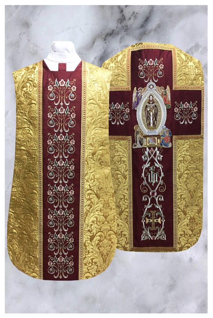 チバユウスケ氏着 RG BR VULTURE ヴァルチャー （L） Roman Chasuble Ref#20-2442 (Christ the King) – Chagall Design Limited