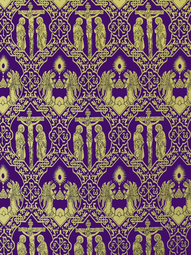 Crucifixion Damask Ref#F70-1072 – Chagall Design Limited